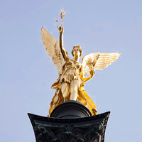 Friedensengel im Münchener Stadtteil Bogenhausen